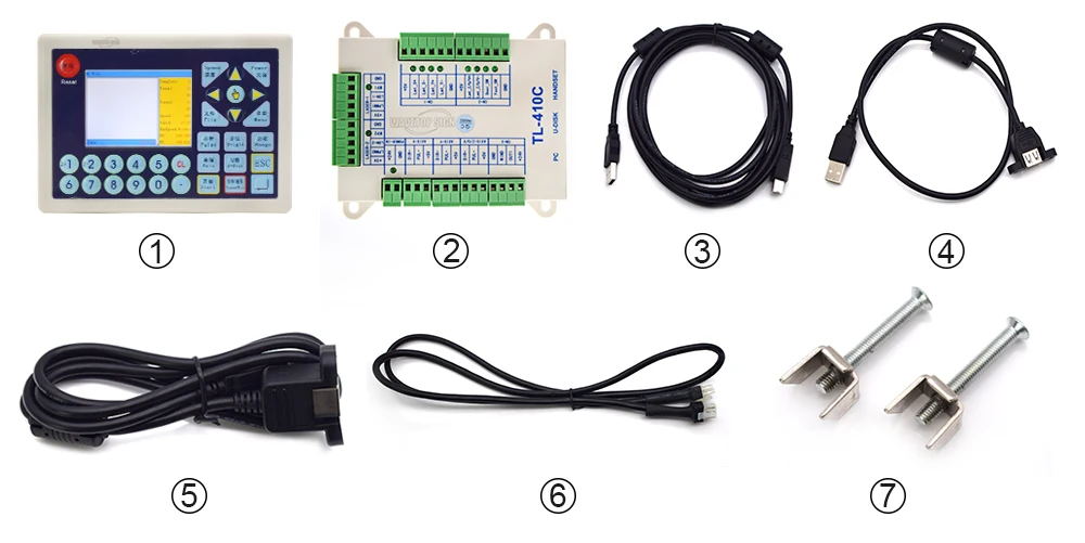WaveTopSign TL-410C 3 оси CO2 лазерный контроллер использовать для лазерной резки и лазерной гравировки
