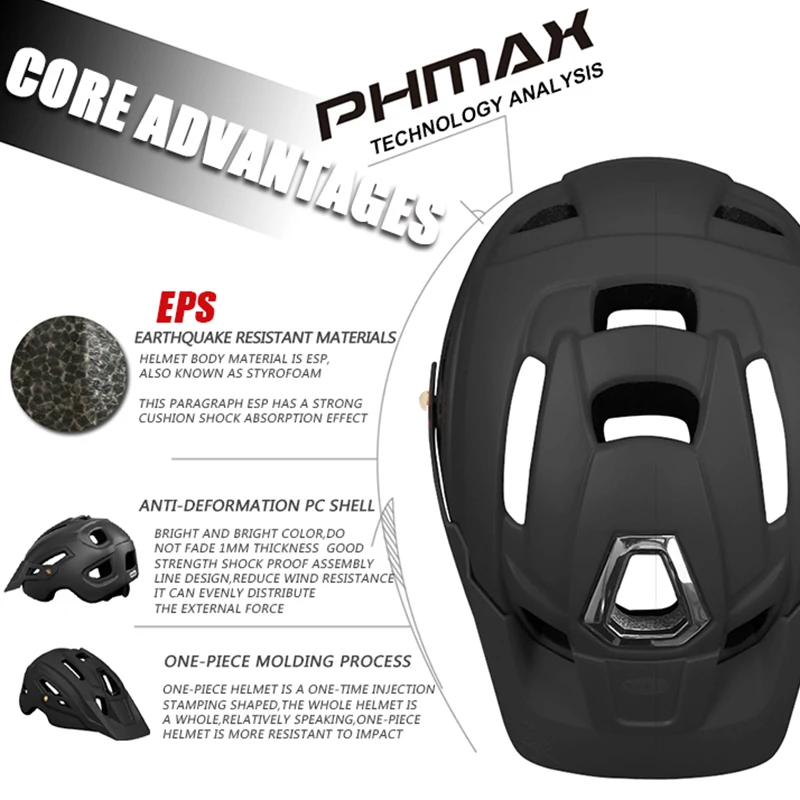 PHMAX TRAIL XC MTB велосипедный шлем в форме формы дорожный для мужчин и женщин мужские