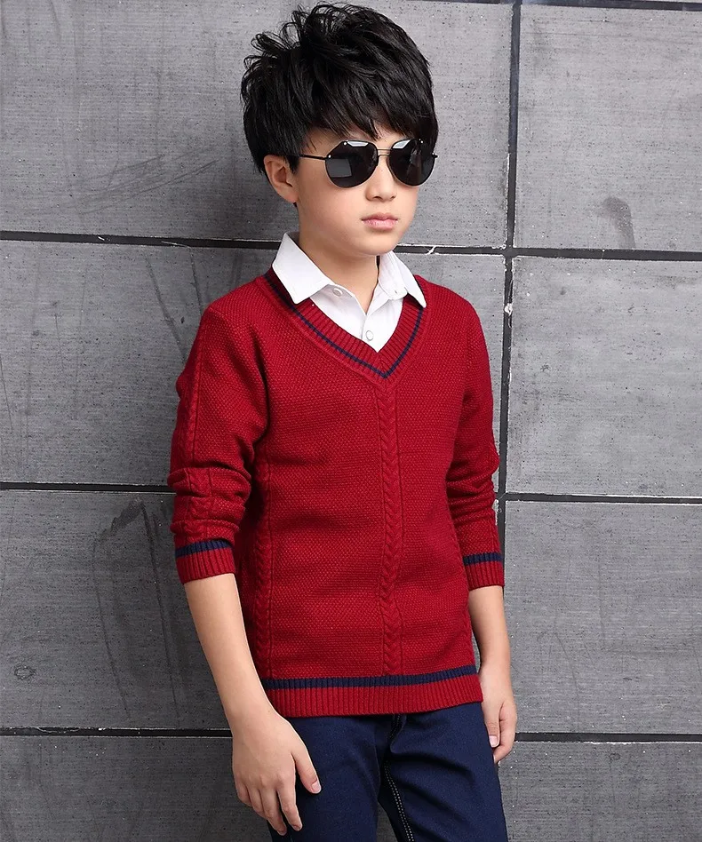 2017 Children's sweater Winter new Keep warm Cashmere boy sweater V-collar Kids for boys Children's clothing Winter clothing HTB1qvLnOXXXXXXIaFXXq6xXFXXX2 - 2017 Children's sweater Winter new Keep warm Cashmere boy sweater V-collar Kids for boys Children's clothing Winter clothing