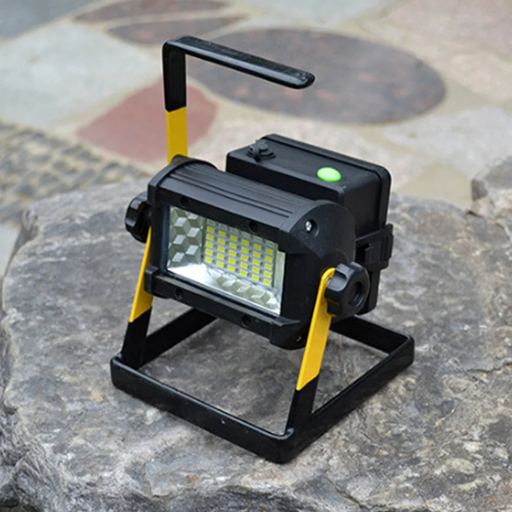 50W 36LED LED Work Light Rechargeable Portable Spotlight Outdoor Emergency Hand Work Lamp IP65 Waterproof Light