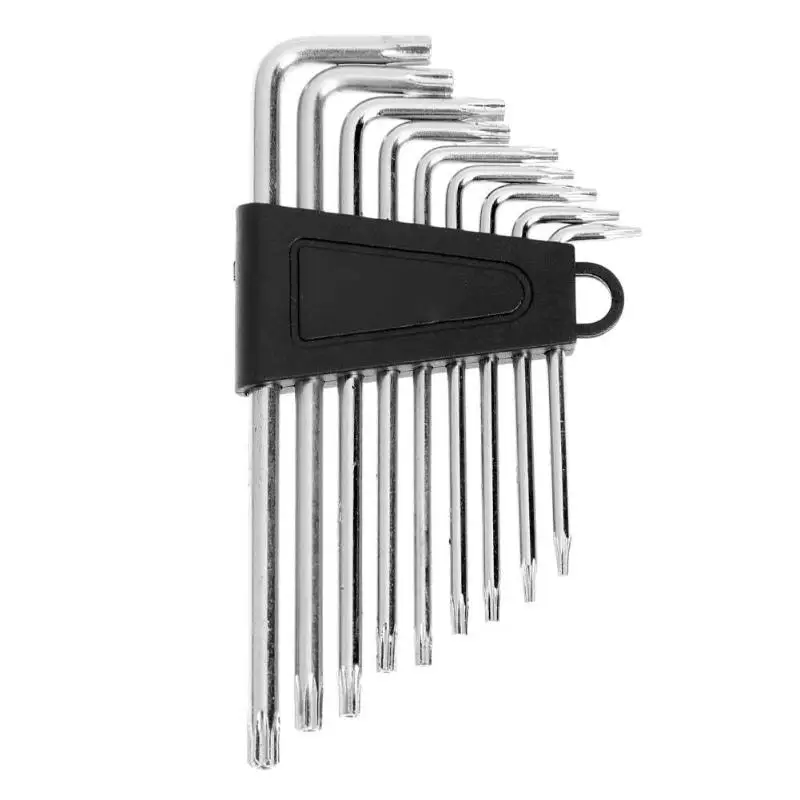

9pcs set of Wrench Tool L-Shape Plum Hex Torx Star Wrench Set Short Style T6-T20 Appliance Bicycle Repair Hand Tool Dropshipping