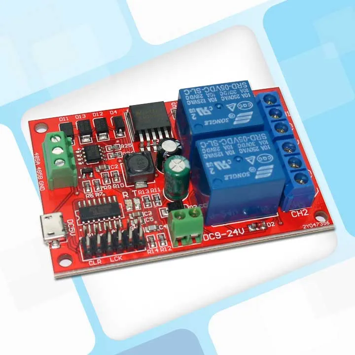 Modbus 2 канала 485 Серийный модуль реле 2 Цифровой оптический кабель+ 2-полосная аналоговые Вход с Защита осветительных приборов