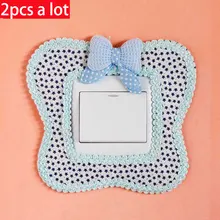 Vanzlife прекрасный пасторальный переключатель ткань украшения наборы выход Творческий переключатель наклейки Корея пылепереключатель крышка