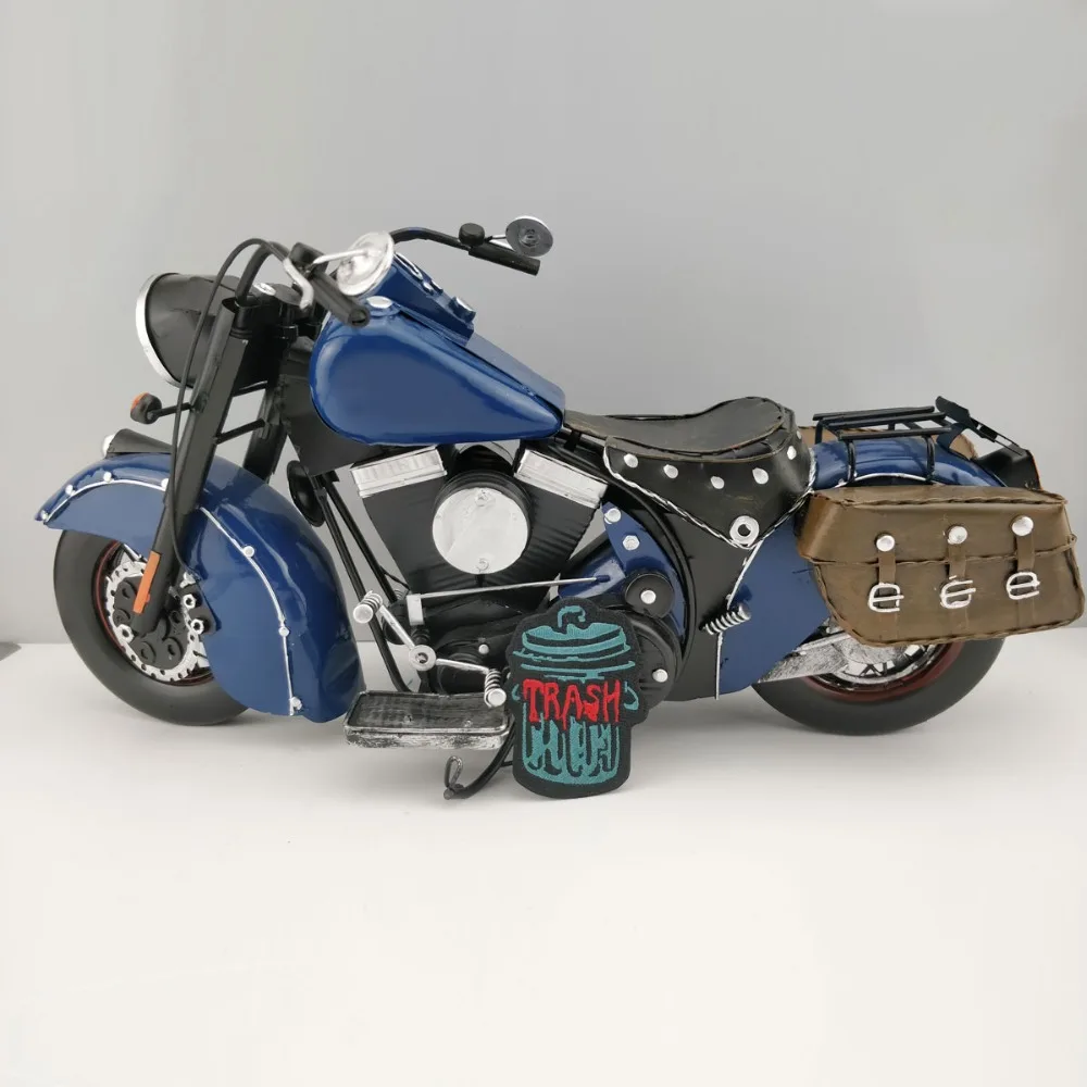 Trash patch idea design embroidery iron on biker patches for cloth cut vest back of stickers (3)