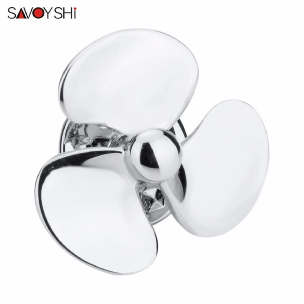 

SAVOYSHI Funny Silver Fan Blade Brooches For Women Dress Hat Bag Collars Pin Mens Suit Accessories Brooch Lapel Pin Men Jewelry