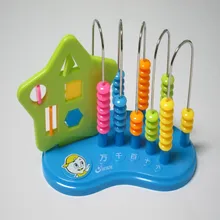 Educational Toys Counter Children Study Beads Abacus Geometric Patterns Unisex Plastic Math Toy Student Gift