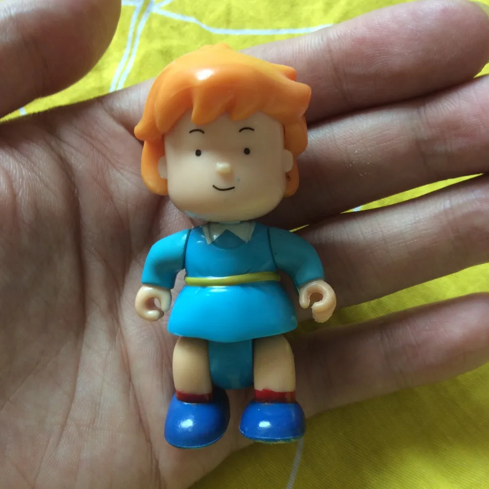 Горячая Распродажа, подвижная мультяшная игрушка Caillou heidi 6 см, ПВХ фигурка