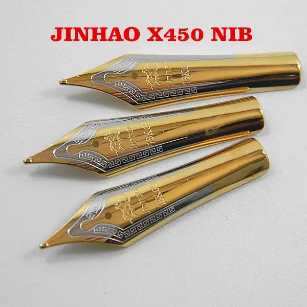 2 шт JINHAO X450 159 750 Золотой Средний перьевой Стержень DIY - изображение