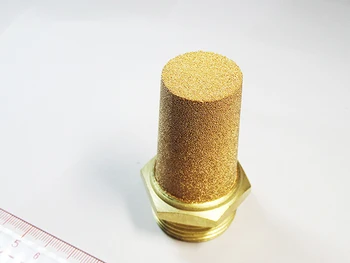

Free shipping Pneumatic solenoid valve copper muffler PST-02,Thread 1/4" copper muffler exhaust vent 10pcs/lot