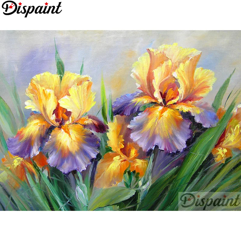 

Dispaint Full Square/Round Drill 5D DIY Diamond Painting "Yellow flower" Embroidery Cross Stitch 3D Home Decor A11094