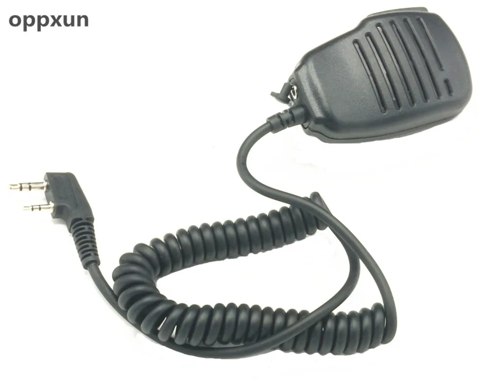 Hands Free Shoulder Speaker Microphone With PTT Button For Kenwood Two