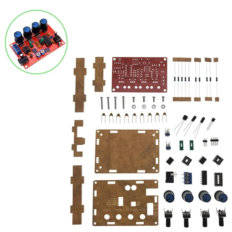 ICL8038 DC 12V 5HZ 400KHZ генератор сигналов с регулируемой функцией DIY|Детали и аксессуары