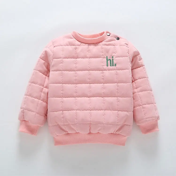 Однотонный плотный хлопковый флисовый свитер для новорожденных девочек; осенне-зимняя одежда; детская одежда; куртки для мальчиков; пальто для младенцев; От 1 до 5 лет