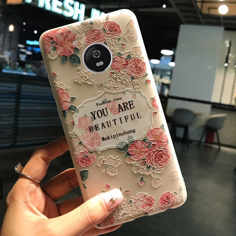 YueTuo матовая coque крышка чехол для motorola moto g5 g 5 силиконовый Роскошные 3d прозрачный