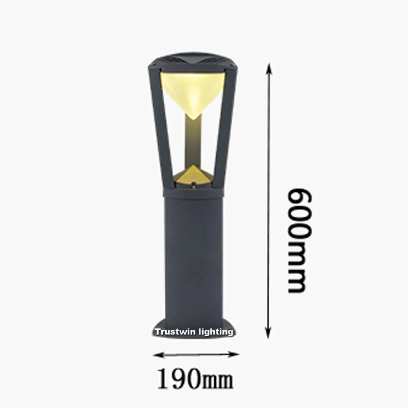 2X открытый декоративный парк газон свет светодиодный коридор дорожный свет современный водонепроницаемый светодиодный вилла сад свет фонарь на столб свет открытый