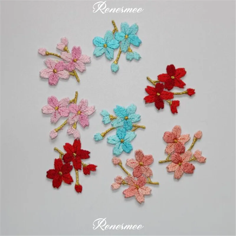 

3pairs Clothing Embroidery Patch Fabric Sticker Iron On Patch Craft Sewing Repair Applique Cute Flower 3.5X3.6cm SX172