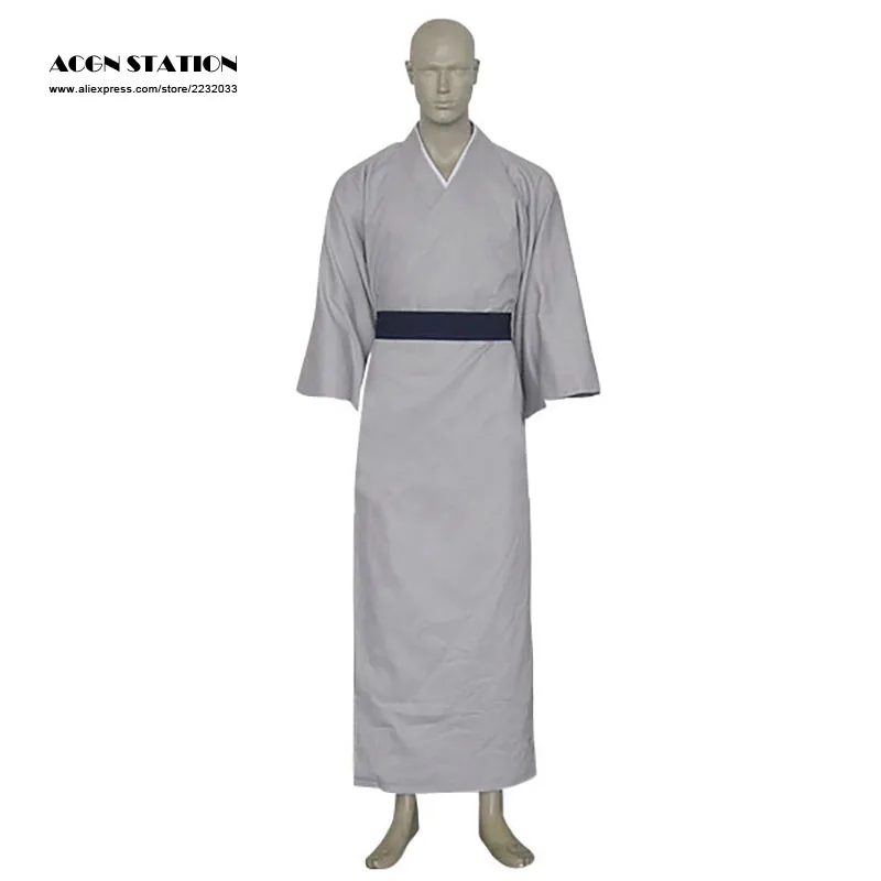 

Gray Fruits Basket Shigure Sohma Cosplay Costume Sash Kimono