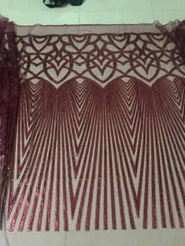 

african Embroidered tulle mesh fabric JIANXI.C-3704 with full beads super quality lace fabric for party dress