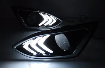 

eOsuns LED daytime running light DRL For FORD edge 2015-2016, yellow turn signal