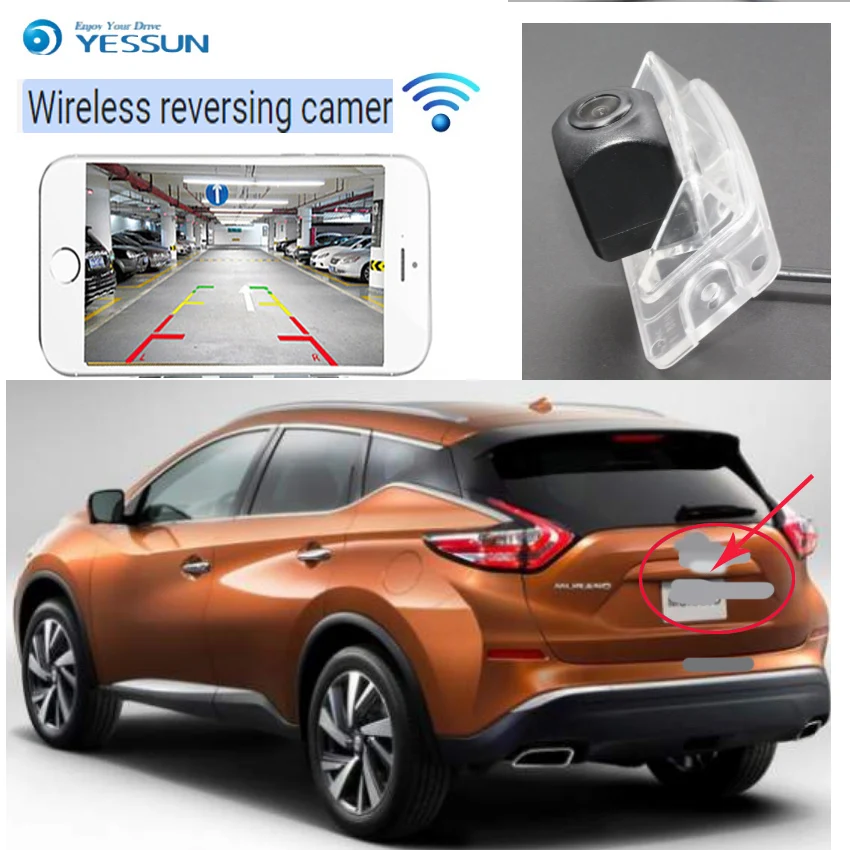 car hd  wireless rear view camera for Nissan Murano Z52 2014-2018  For Nissan X-Trail Nissan Rogue 2013~2018  2