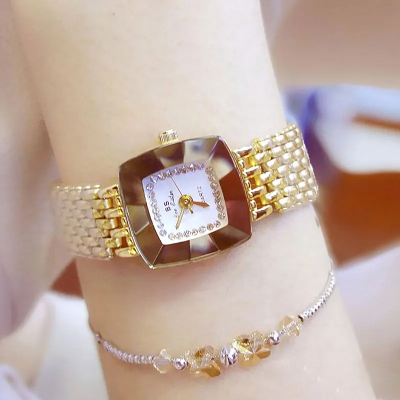 

Luxury Rhinestone Bracelet Watch Women Watches Silver Gold Watches Women Clock Ladies Watch Hour relogio feminino reloj mujer