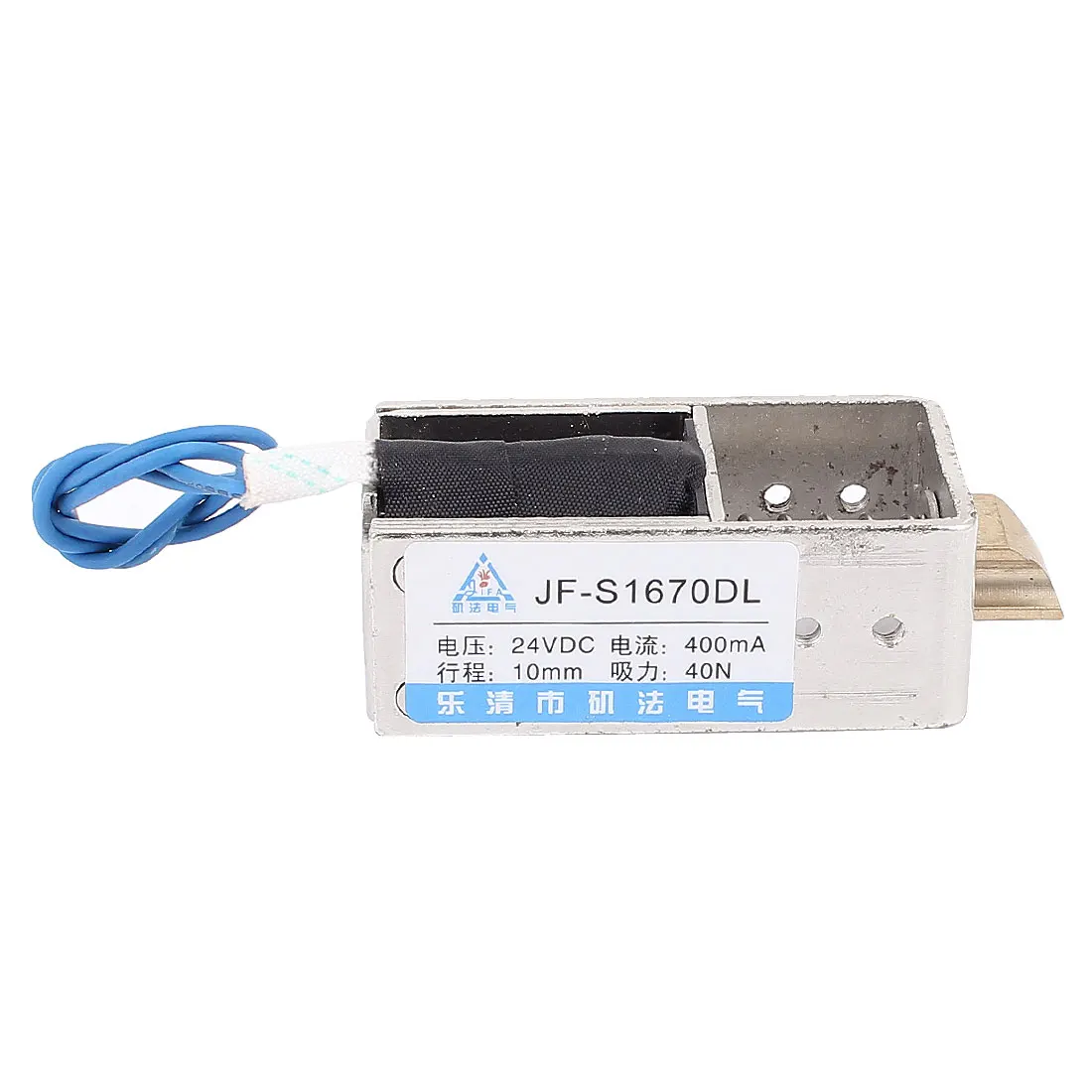 

UXCELL 24V Push Open Frame Solenoid Electromagnet Actuator 10Mm 40N Holding