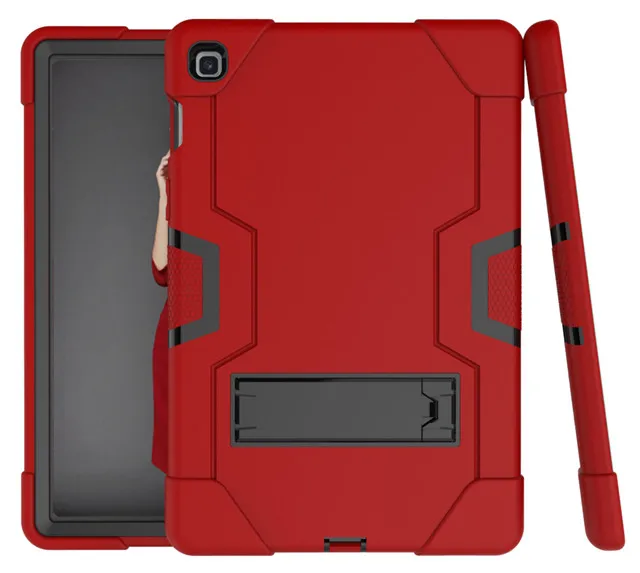 Безопасный силиконовый чехол для samsung Galaxy Tab S5e, SM-T720, SM-T725, 10,5 дюймов, чехол для планшета, ударопрочный чехол для детей+ подарки - Цвет: red