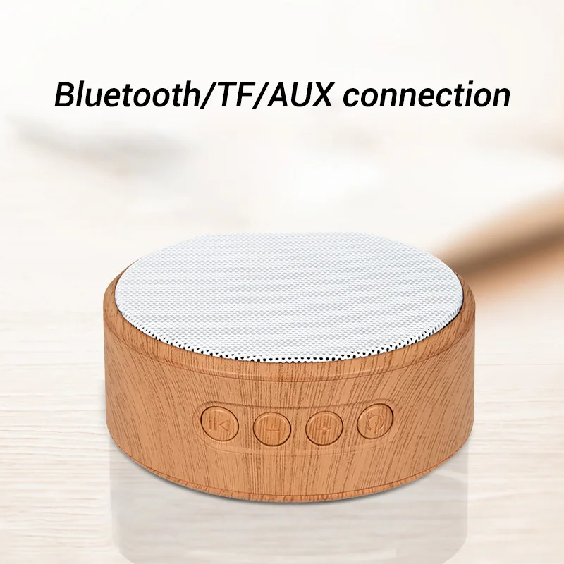 Mini Wireless Bluetooth Speaker Wooden Portable Subwoof Sound With Mic TF card U Disk FM AUX Music Play Loudspeaker Speakers (1)