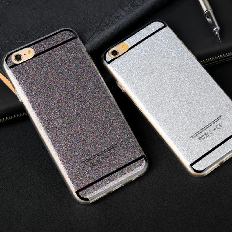 Для Apple iphone 6 s 5 5S Plus Case Bling Светя блеск Алмазный Симпатичные Цвета ТПУ Телефон