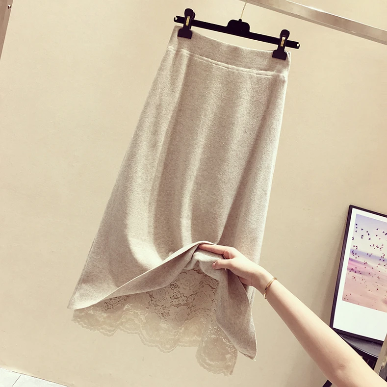 of flavour restoring ancient ways chic lace knitting long skirts whom cultivate morality show thin the a-line skirt | Женская одежда