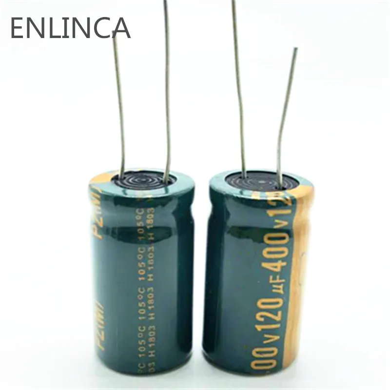 

2pcs/lot 400V 120UF high frequency low impedance 400V120UF aluminum electrolytic capacitor size 18*30