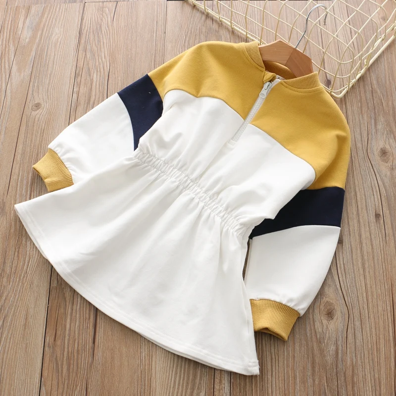 

2019 Girl Baby Casual SweatShirts Dress Jacket Girls Kids Spring Autumn Leisure Suits Dresses Vestidos Children Jackets Clothes