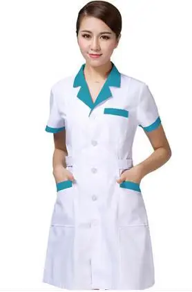 Женская/мужская белая медицинская куртка с длинными рукавами, униформа для медсестры, белая лабораторная одежда, больничная одежда для врача - Цвет: picture color