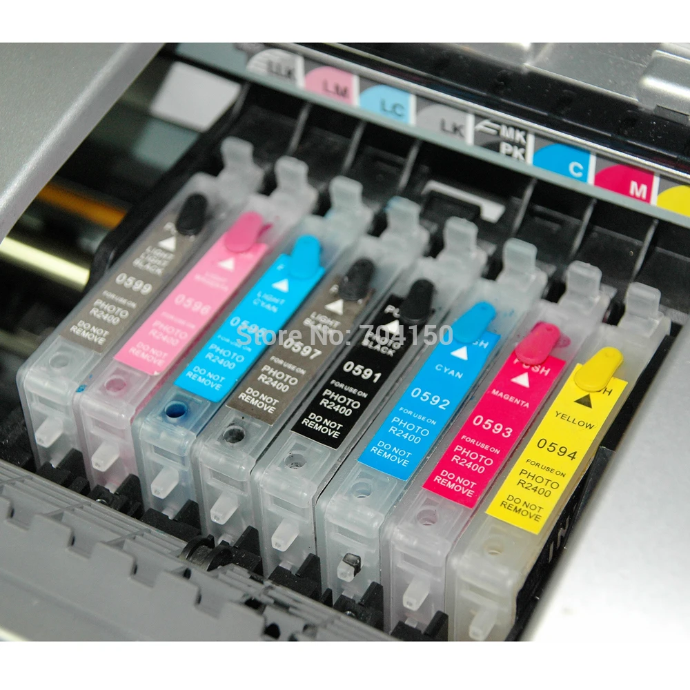 Vilaxh 9 шт. разноцветный картридж для принтера epson Stylus Photo R2400 | Компьютеры и офис