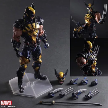 

PLAY ARTS 25cm Marvel X-MEN Wolverine PVC Action Figure Model Toys