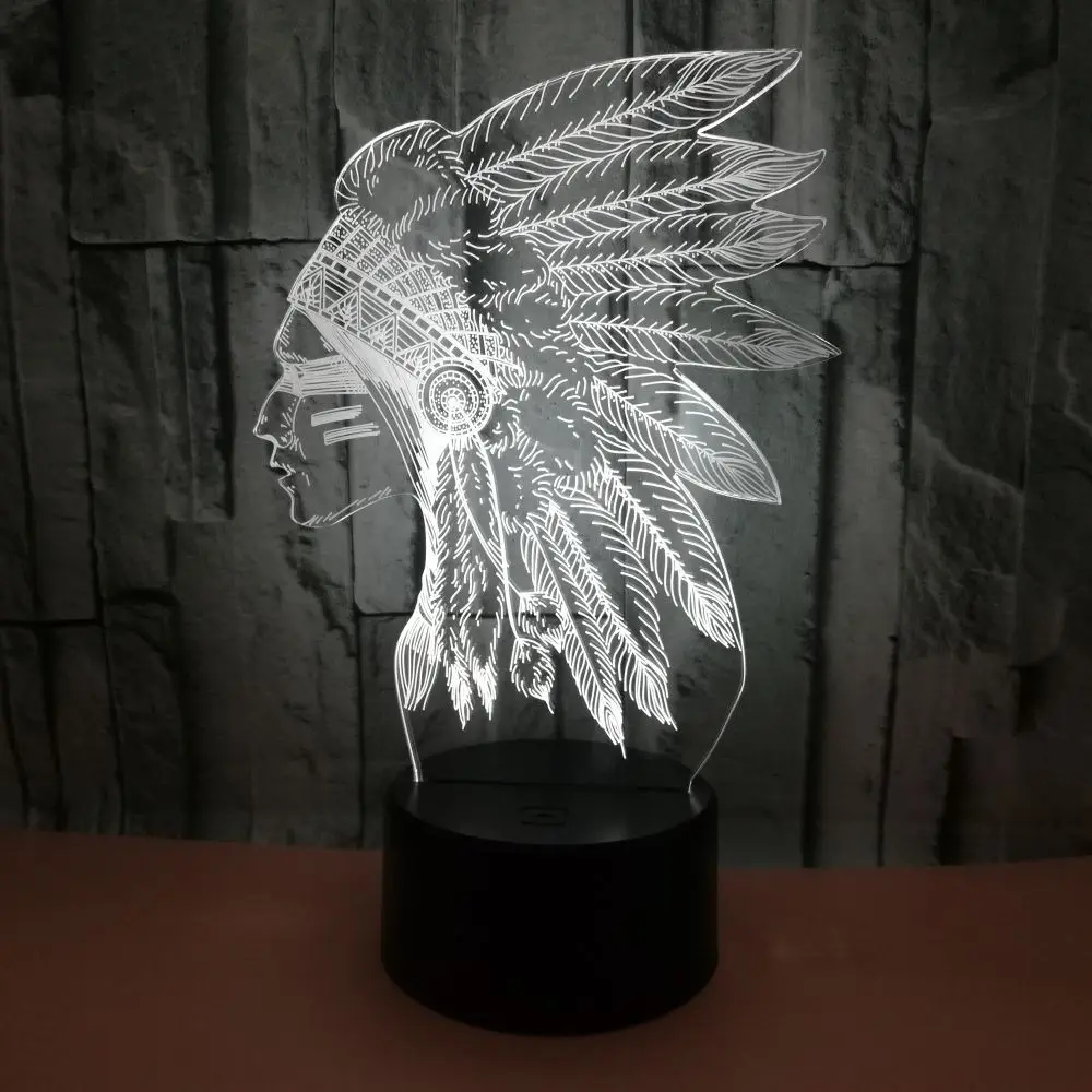 Главный 3D светодиодный Настольный светильник ночные светильники Usb детский сенсорный переключатель Usb Lampara настольная лампа домашний декор Освещение