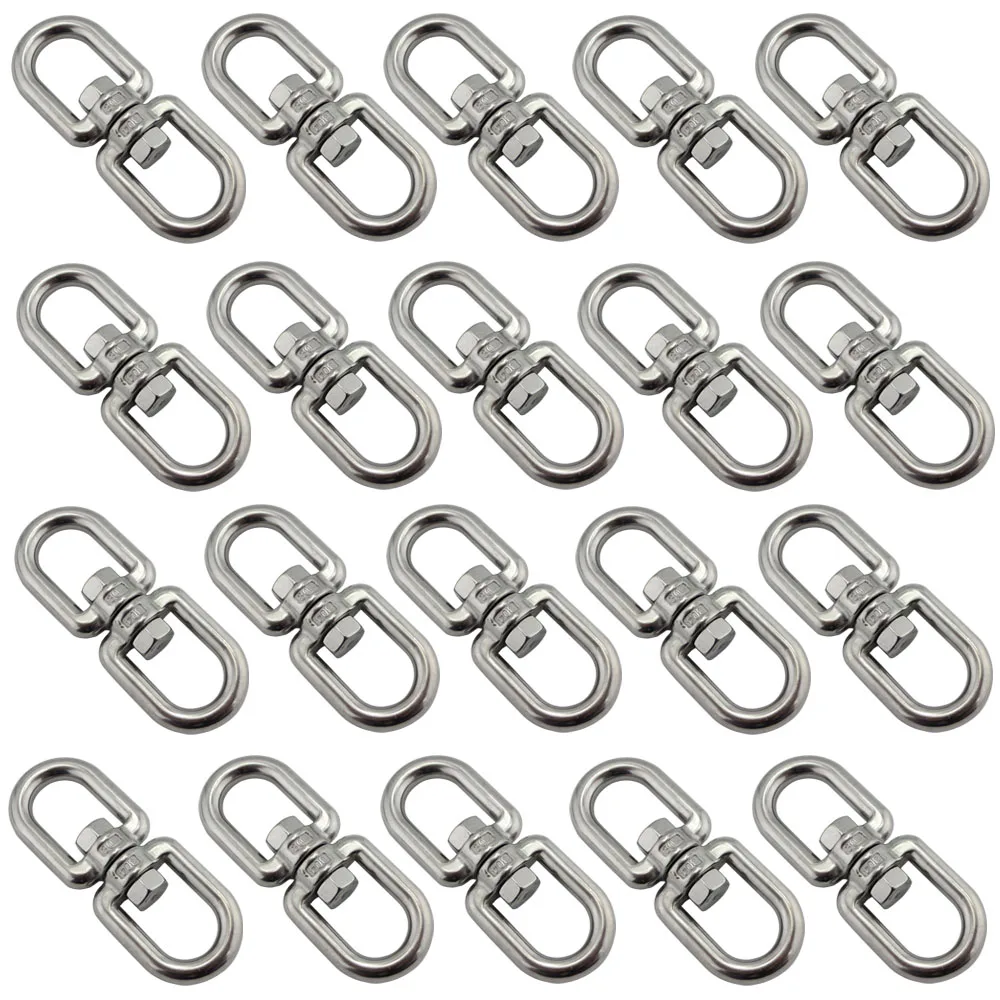 stainless steel marine chain eye eye swivel sus304 double eyes boat mooring swivel 10pcs 10mm Stainless Steel Marine Chain Eye Eye Swivel SUS304 Double Eyes Boat Mooring Swivel 20pcs 5mm