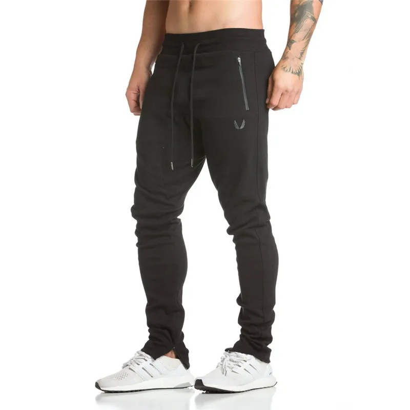 Mens Brand Sweatpants fashion Leisure gyms Workout Fitness