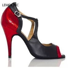 Lemochic Samba живота латинских танцев джаз Танго обувь для танцев женские Горячая распродажа! Salsa коснитесь ча-ча Румба высокий каблук танцевальная обувь