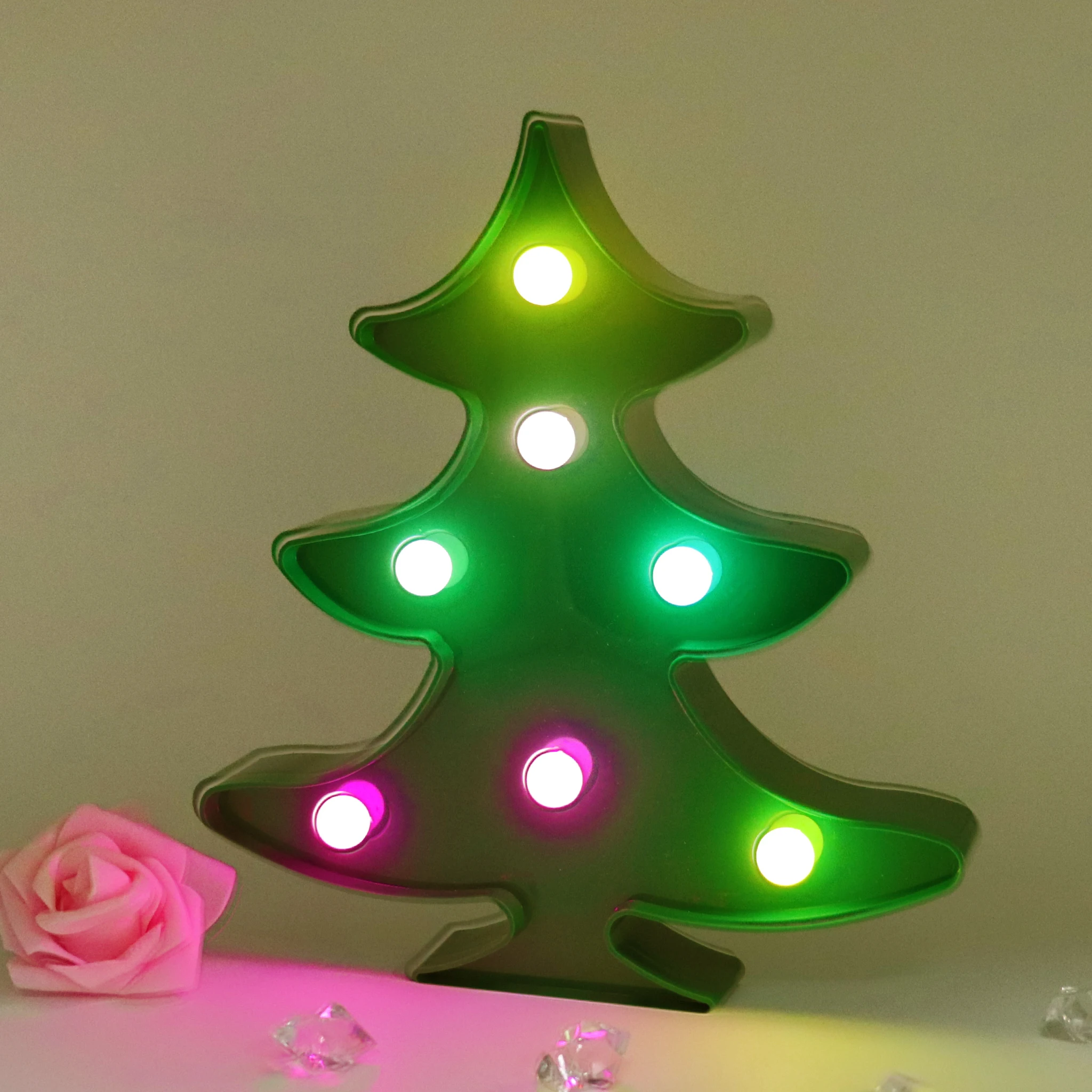 Животные LED 3D ночник Единорог Олень жираф украшение детская комната прикроватная