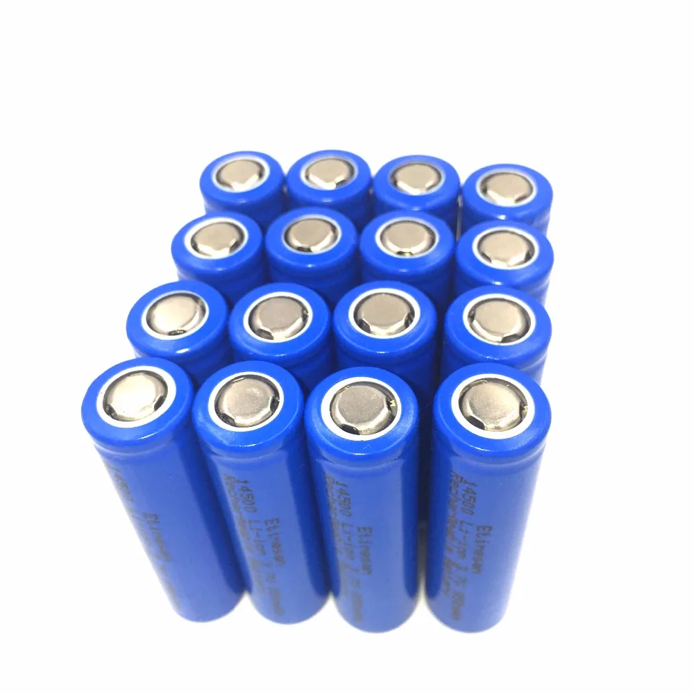 

16pcs/lot Etinesan 14500 3.7V 850mAh Protected Rechargeable Li-ion Battery for flashlight,torch ,toys ect.