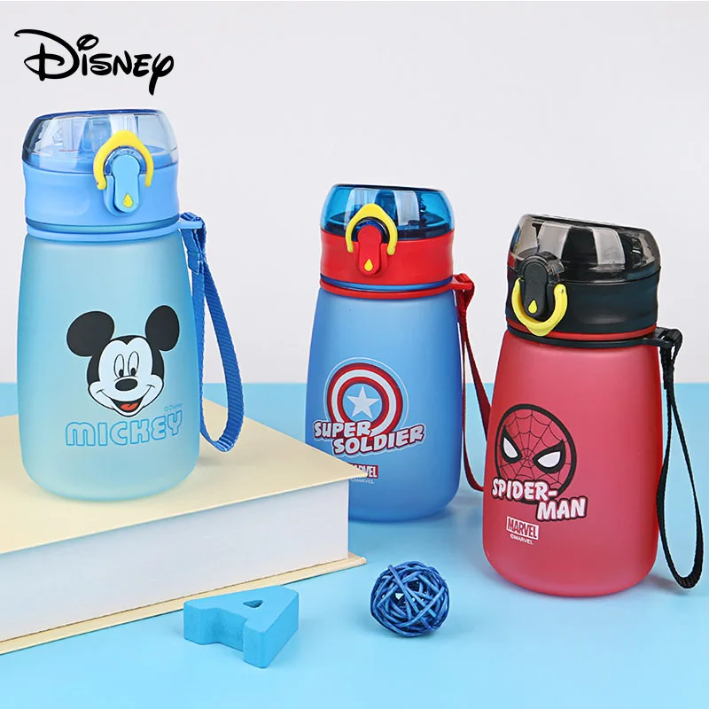 Disney Children's Cup Primary School Drop-proof Plastic Cup Kindergarten Baby Household Portable Summer Straight Drinking Cup