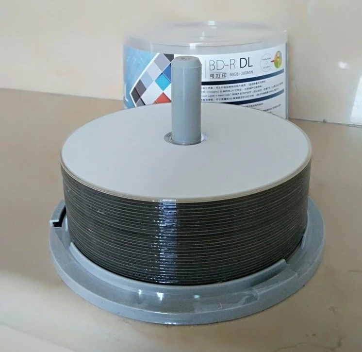 

free shipping blue ray Disc BD-R 50GB bluray DVD BDR 50g inkjet Printable 6X 50pack
