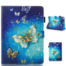 Mariposa de oro Patrón de Cuero Del Caso de Cuerpo Completo con Soporte para el ipad de Aire 1 2 iPad 2/3/4 iPad Mini 1 2 3 4 Pro 9.7 10.5 iPad 2017