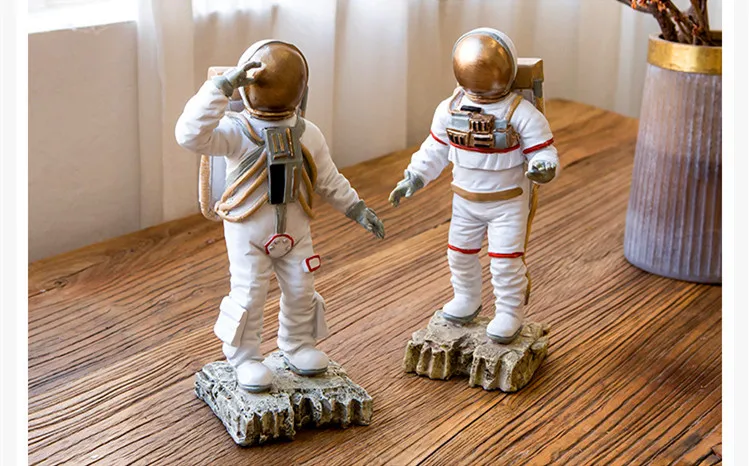 Смола скандинавских астронавтов, фигурки космонавтов, миниатюры, мягкие украшения, аксессуары для украшения дома
