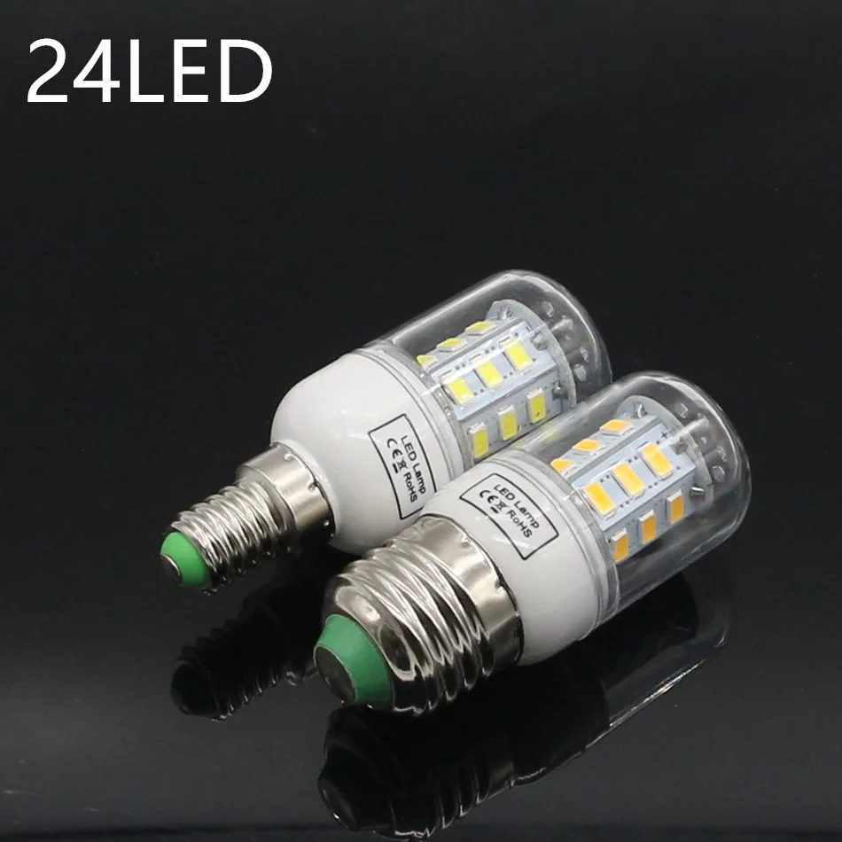 E27 светодиодный светильник 220V SMD 5730 E14 Светодиодный 24 36 48 56 69 72 s кукурузы лампы
