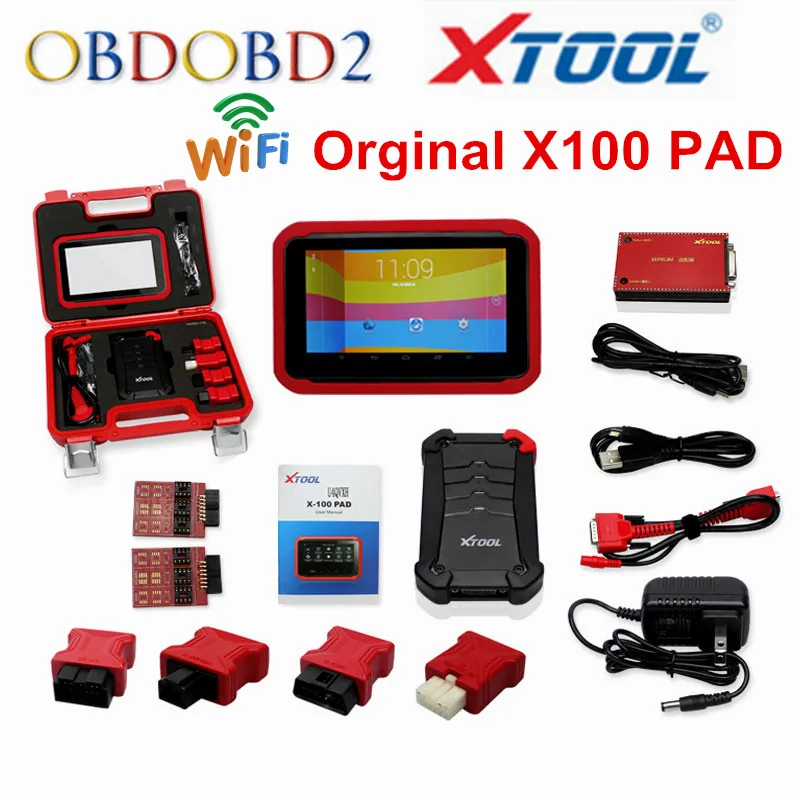 X-100 PAD XTOOL X100 PAD Авто ключ программист обновление онлайн X 100 Pad обновление онлайн EEPROM адаптер DHL бесплатно