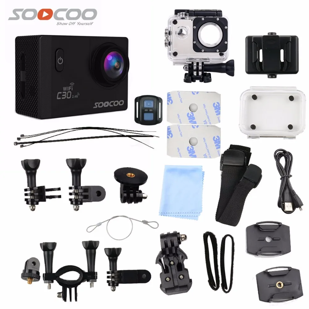 Wholesale Action Camera SOOCOO C30R 4K Wifi Viewing angles 170 Degrees mini cam 2.0 LCD NTK96660 30M go Waterproof pro Camera underwater Buy Cheap Action Camera SOOCOO C30R 4K Wifi Viewing angles 170 Degrees mini cam 2.0 LCD NTK96660 30M go Waterproof pro Camera underwater