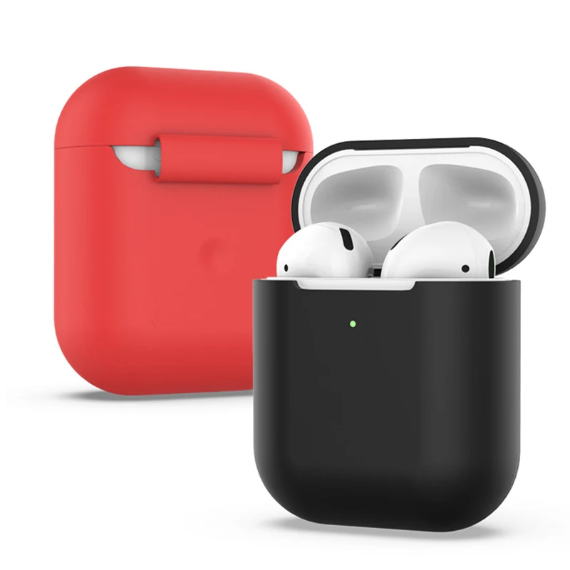 

Earphone Soft Silicone Cover Case For Apple AirPods 2 Ultra Thin Wireless Bluetooth Headphone Pouch Protector Case Accessories