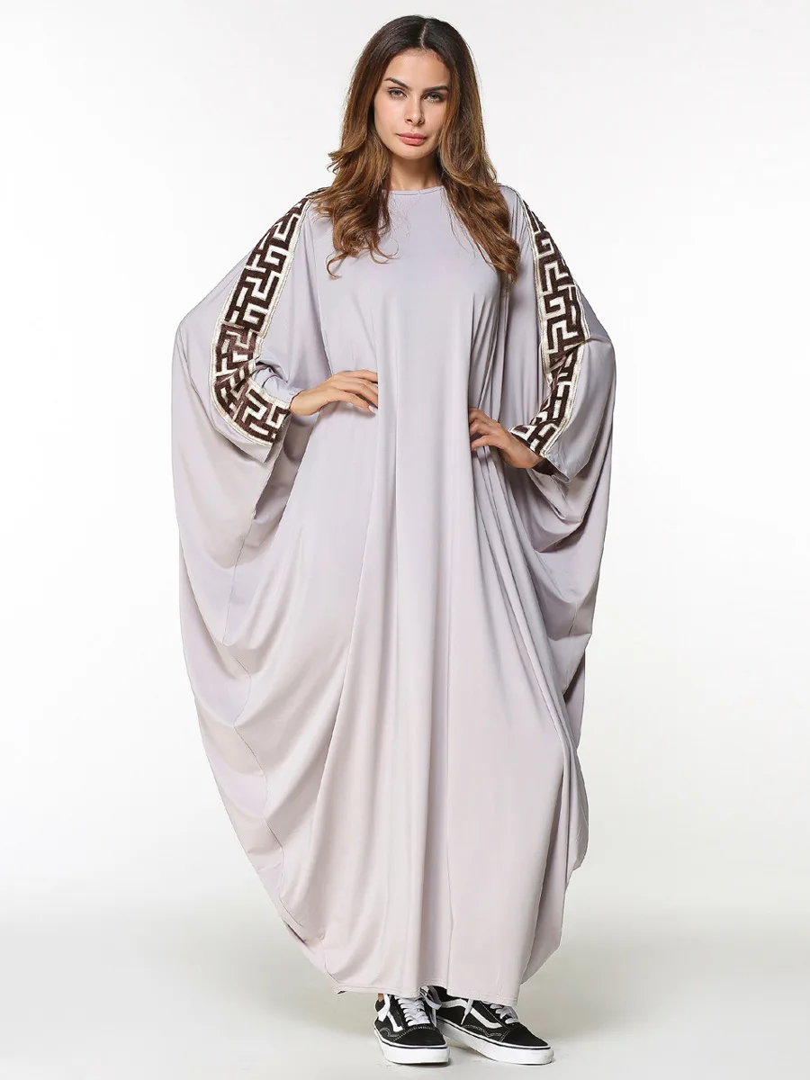 new arab elegant loose abaya kaftan islamic fashion muslim dress clothing design...